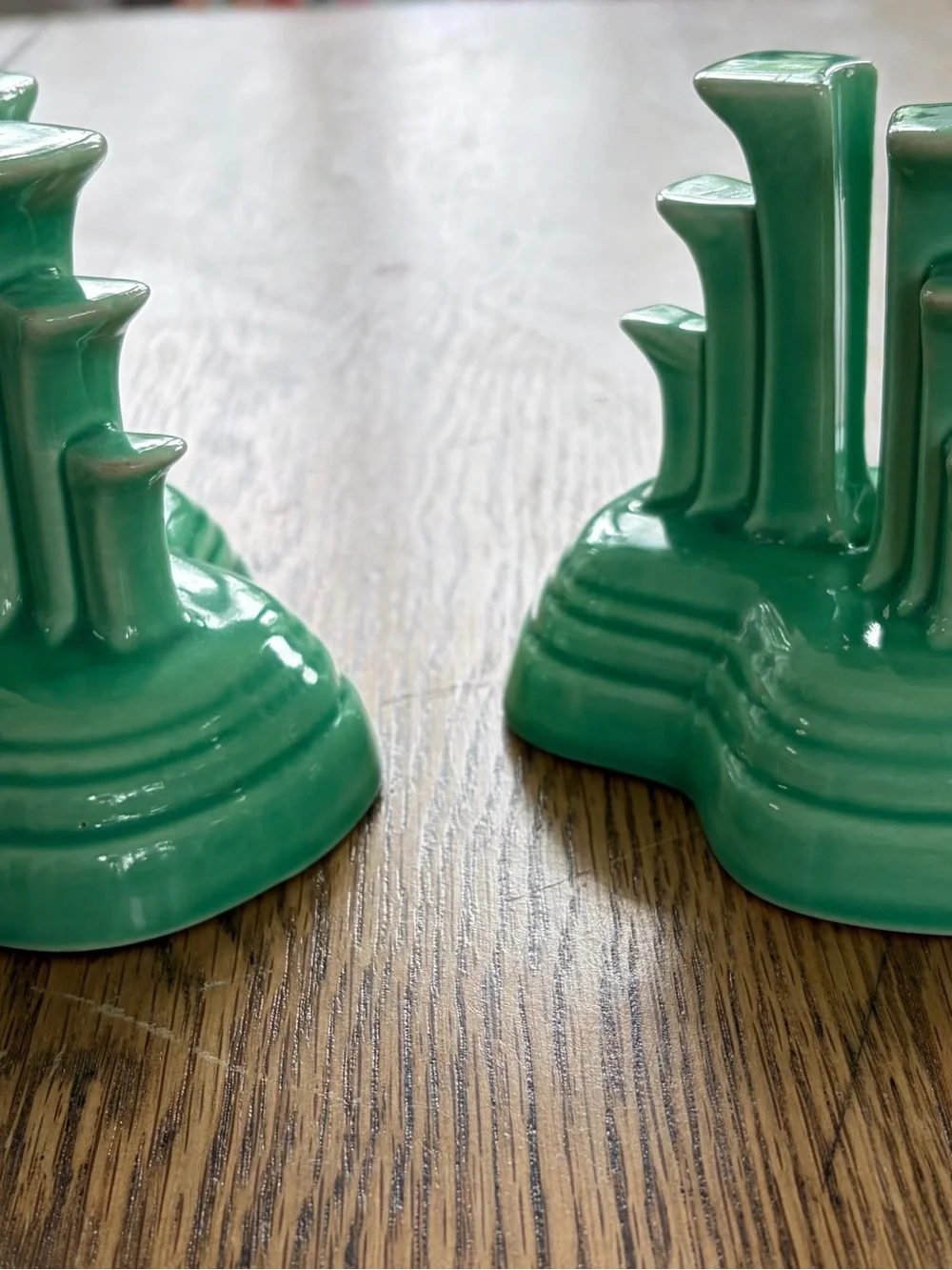 Green Ceramic Decorative Candle Holders - Home Accents Fiestaware